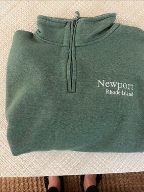 Exist Men's Green Quarter-Zip Sweater